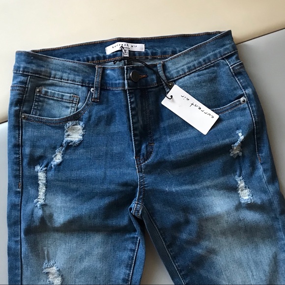 Current Air distressed kick crop denim jeans - Picture 5 of 6
